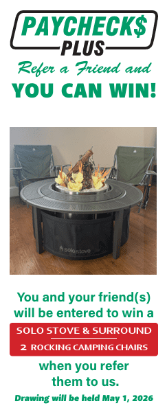 Paychecks Plus Giveaway Promo 2023